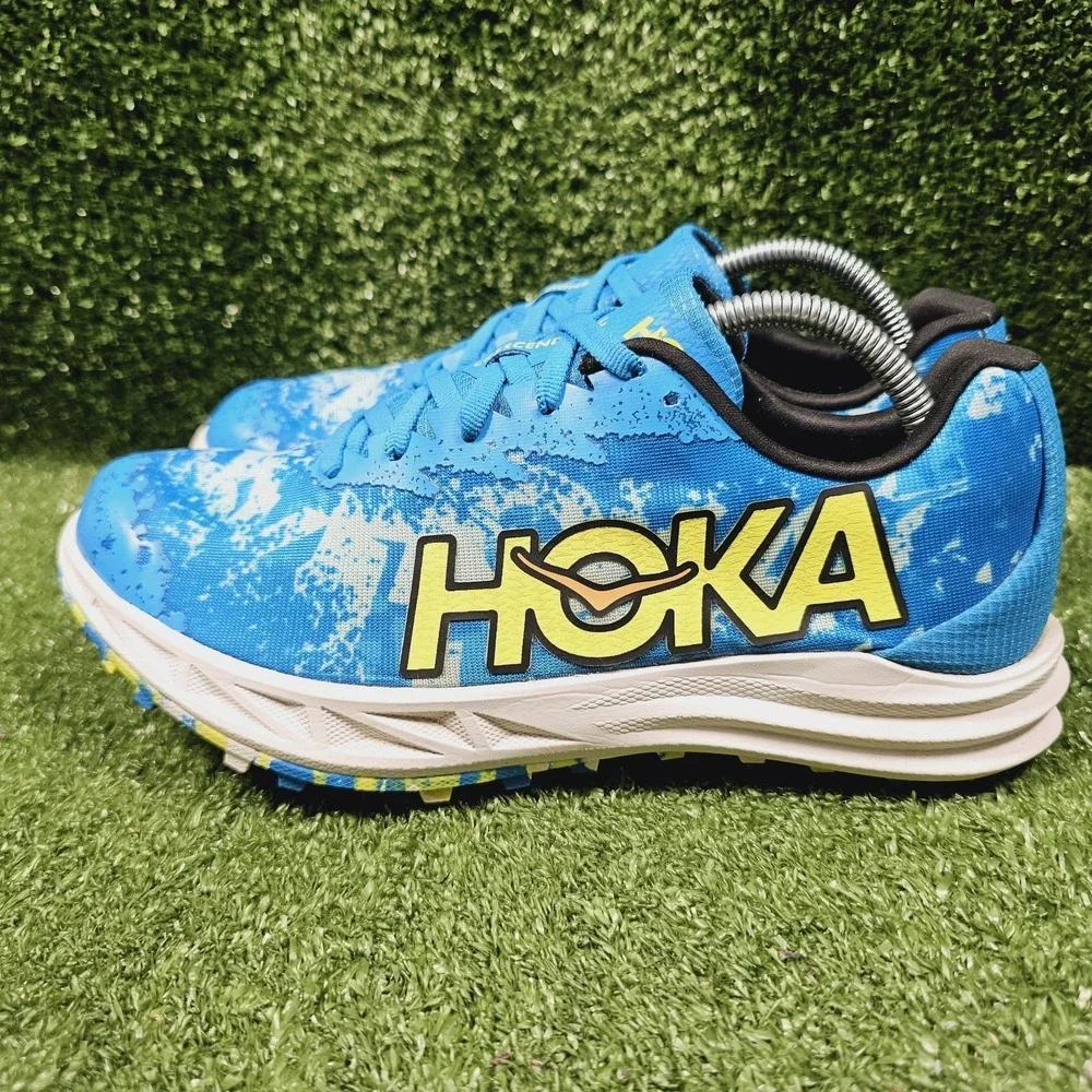 HOKA One One‎ Crescendo XC Blue Athletic Track Running Shoes Womens Size 9
